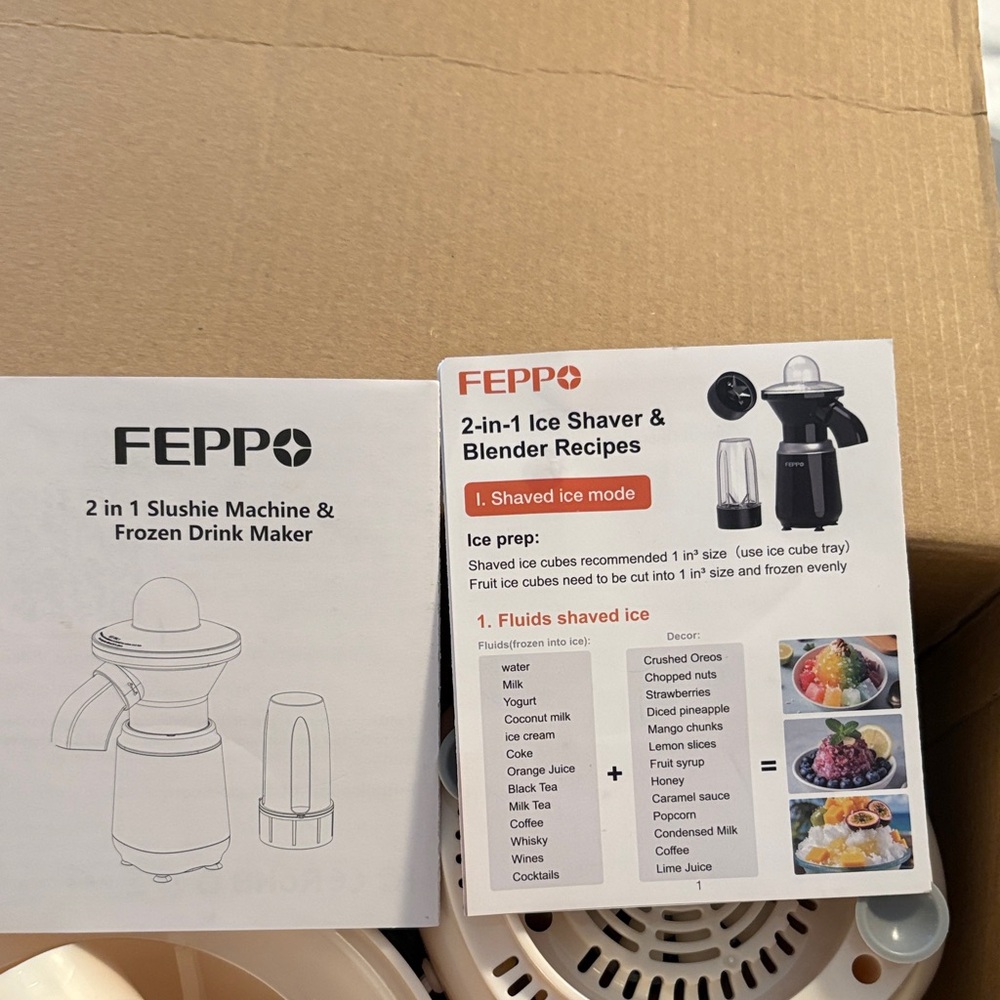 FEPPO 2 in 1 Slushie Machine and Frozen Drink Maker NIB - Picture 4 of 5